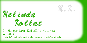 melinda kollat business card